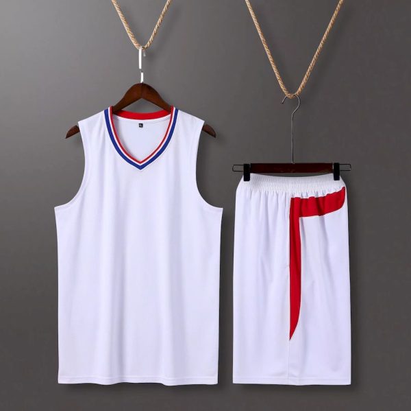 Adult children's basketball suit men's vest two-piece suit student jersey full body DIY printing number